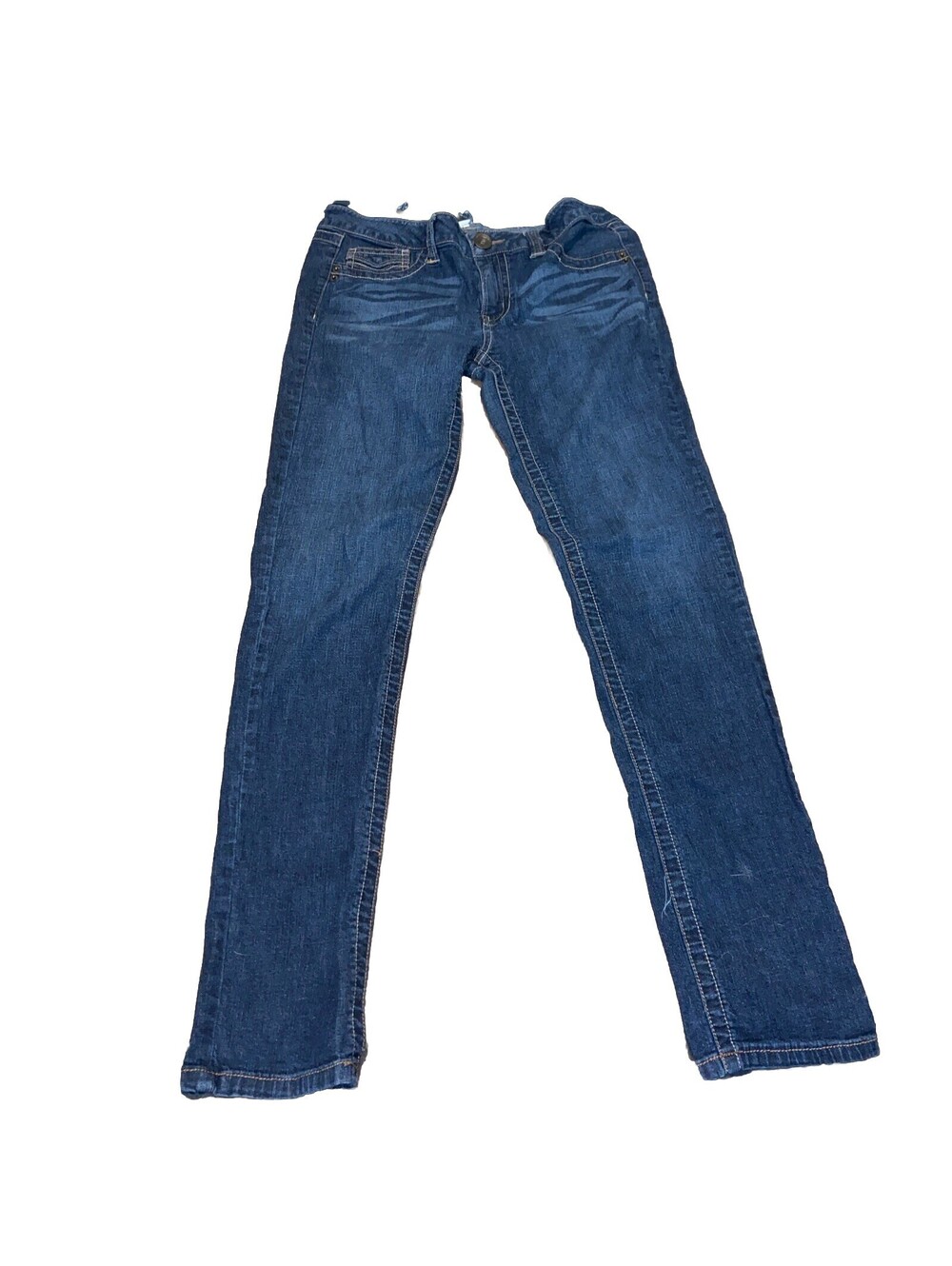 Candies Jeans Skinny size 9 juniors girls Blue Whiskers Embroidered Logo